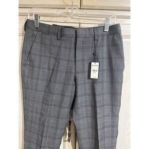 EXPRESS 29x30 Extra Slim Wool Modern Tech Suit Pants Slacks Plaid NWT $148